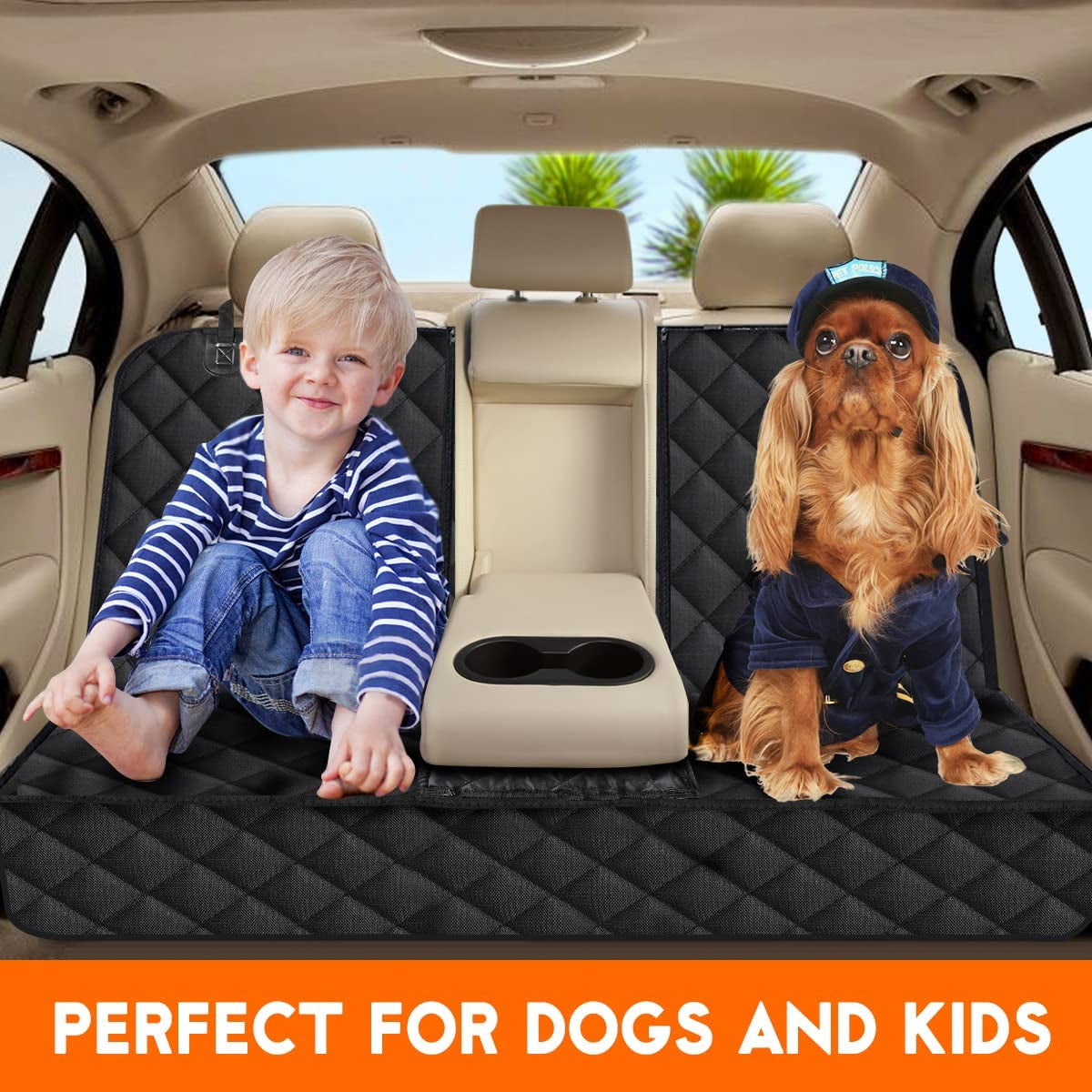Pet Back Seat Cover for Dogs/Cats