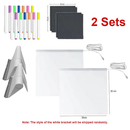 Light up Acrylic Message Board Rewritable 