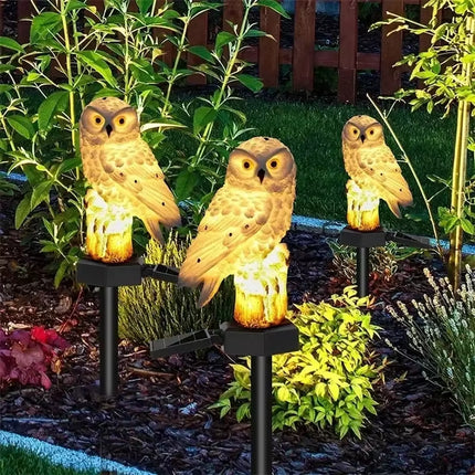 Solar Lamp Owl Animal Solar Garden 