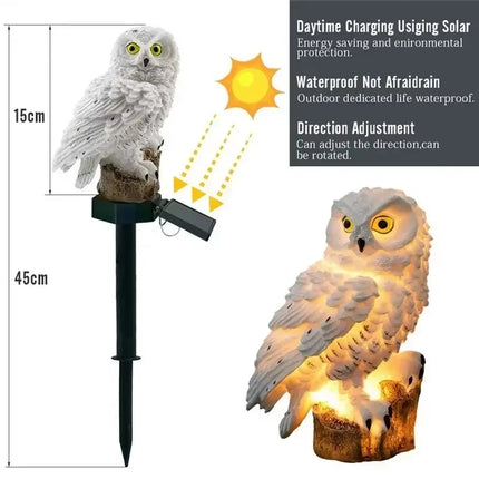 Solar Lamp Owl Animal Solar Garden 