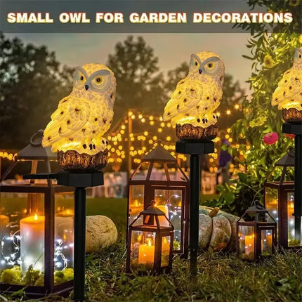 Solar Lamp Owl Animal Solar Garden 