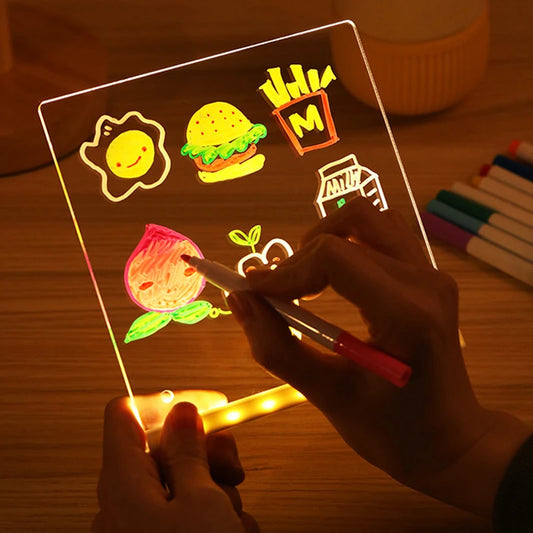 Glowing Acrylic Marker Board Children 