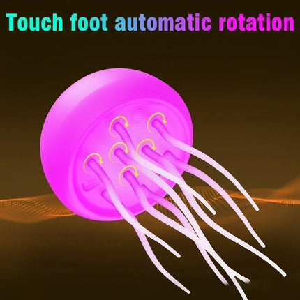 Jellyfish Night Light RGB Gradient Cute Jellyfish Bed Light Voice Control Type-C Charging LED Night Light