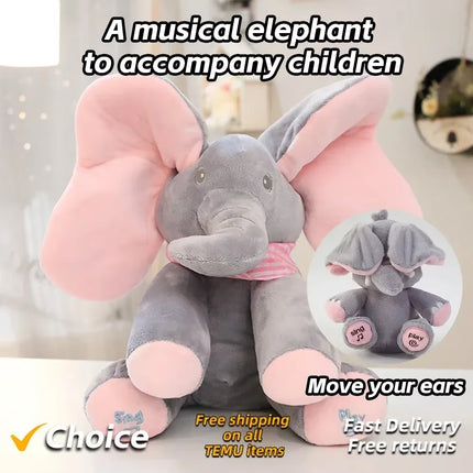 2025 New Hide-And-Seek Elephant Plush Toy