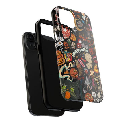 Vintage Halloween Phone Case, Spooky Retro Collage Phone Case for Iphone 16 15 14 13 12 11 Pro Max XS,