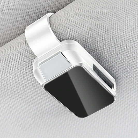 1PC Car Sun Visor Glasses Clips Interior Eyeglasses Storage Holder Compact Storage Auto Interior Accessory with Alloy Buckle
