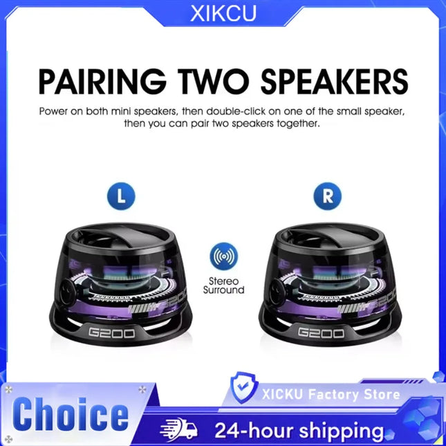 Mini Portable Bluetooth Speaker G200 RGB 