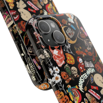 Vintage Halloween Phone Case, Spooky Retro Collage Phone Case for Iphone 16 15 14 13 12 11 Pro Max XS,