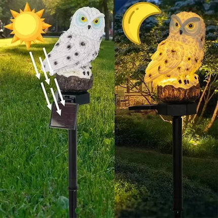 Solar Lamp Owl Animal Solar Garden 