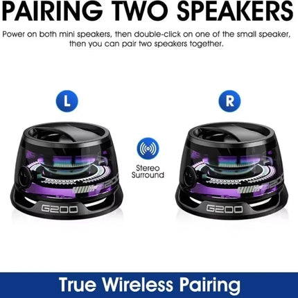 Mini Portable Bluetooth Speaker G200 RGB 